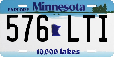 MN license plate 576LTI