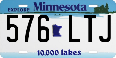MN license plate 576LTJ