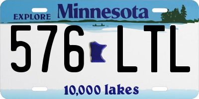 MN license plate 576LTL