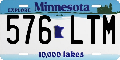 MN license plate 576LTM