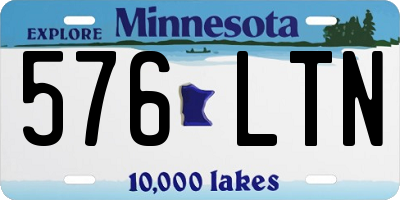 MN license plate 576LTN