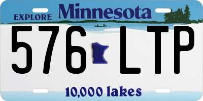 MN license plate 576LTP