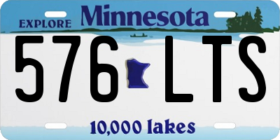MN license plate 576LTS