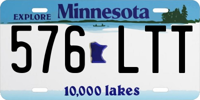 MN license plate 576LTT