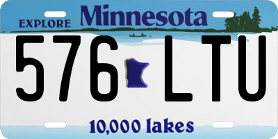 MN license plate 576LTU