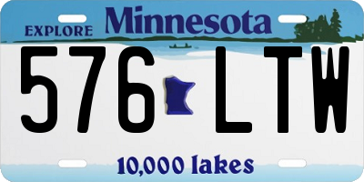 MN license plate 576LTW