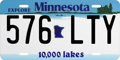 MN license plate 576LTY