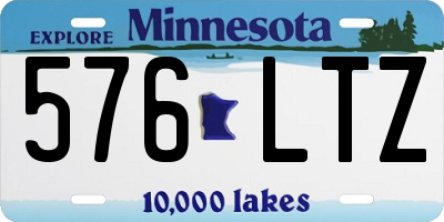MN license plate 576LTZ