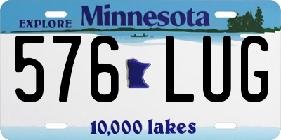 MN license plate 576LUG