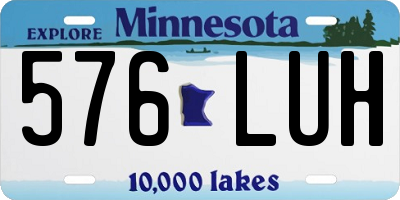MN license plate 576LUH