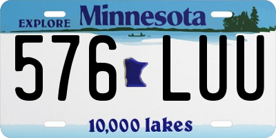MN license plate 576LUU