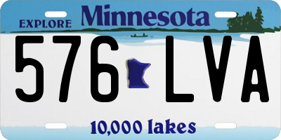 MN license plate 576LVA