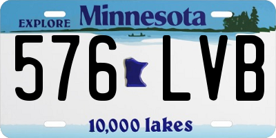 MN license plate 576LVB
