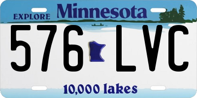 MN license plate 576LVC