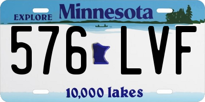 MN license plate 576LVF