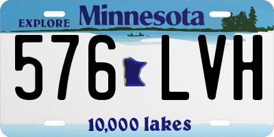 MN license plate 576LVH