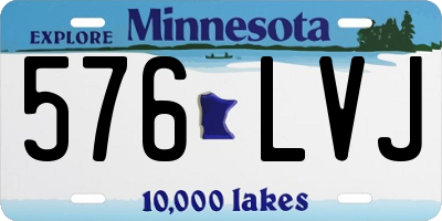MN license plate 576LVJ