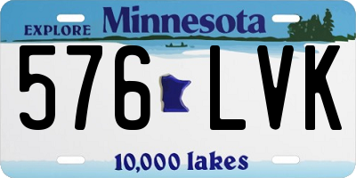 MN license plate 576LVK
