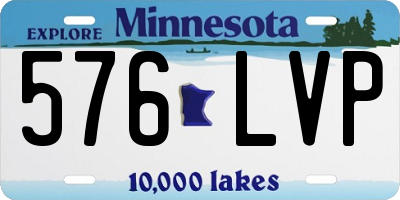 MN license plate 576LVP