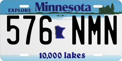 MN license plate 576NMN