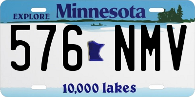 MN license plate 576NMV