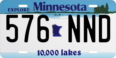 MN license plate 576NND
