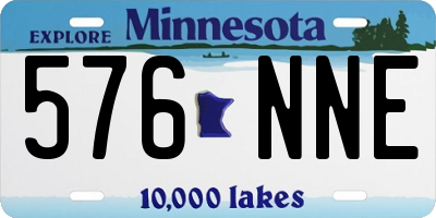 MN license plate 576NNE