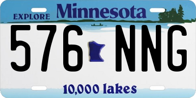 MN license plate 576NNG