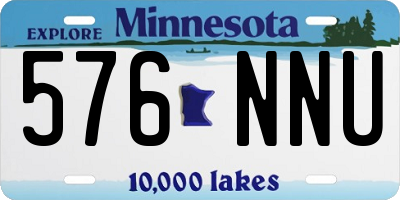 MN license plate 576NNU