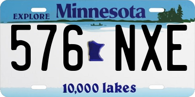 MN license plate 576NXE