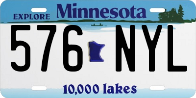 MN license plate 576NYL
