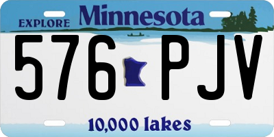 MN license plate 576PJV