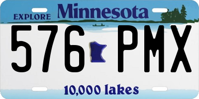 MN license plate 576PMX