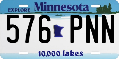 MN license plate 576PNN