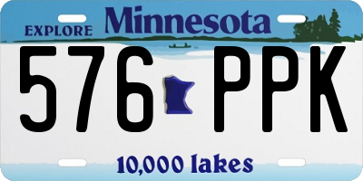 MN license plate 576PPK