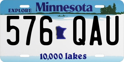 MN license plate 576QAU