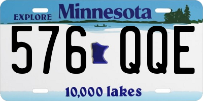 MN license plate 576QQE
