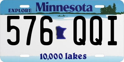 MN license plate 576QQI