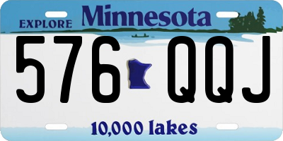 MN license plate 576QQJ