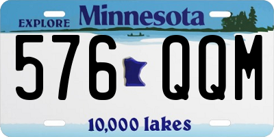 MN license plate 576QQM