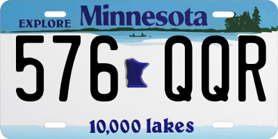 MN license plate 576QQR