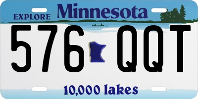 MN license plate 576QQT