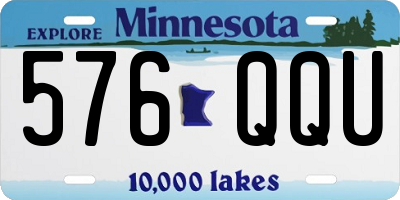 MN license plate 576QQU
