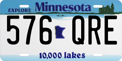 MN license plate 576QRE