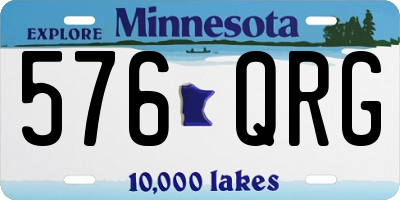 MN license plate 576QRG