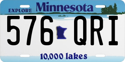 MN license plate 576QRI