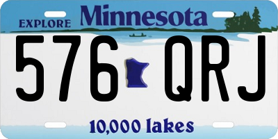 MN license plate 576QRJ