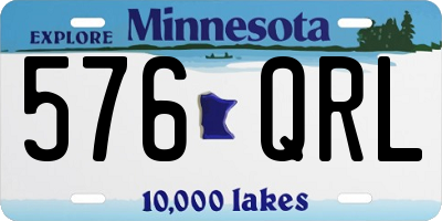 MN license plate 576QRL