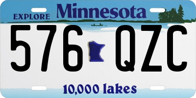 MN license plate 576QZC