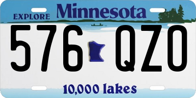 MN license plate 576QZO